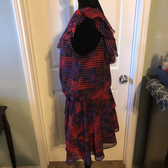 The Limited One Shoulder Ikat Dots Dress - Picture 3 of 8